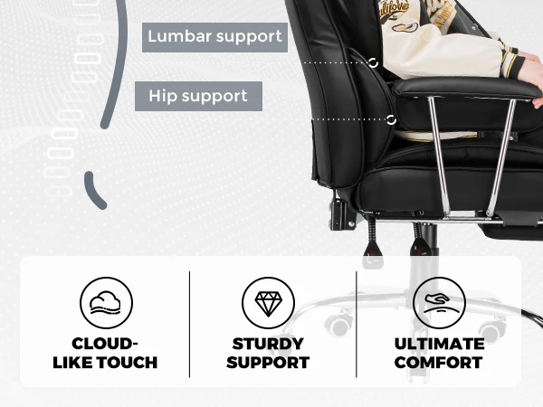 Ergonomic Office Chair with Pocket Spring Lumbar Support