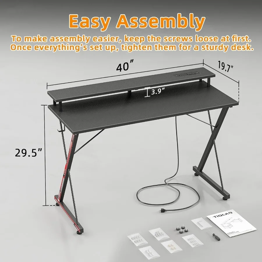 40-Inch Gaming Computer Desk