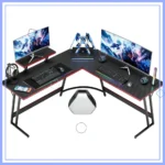 51-Inch L-Shaped Computer Desk with Monitor Stand