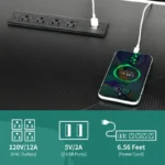 L-Shaped Gaming Computer Desk with RGB LED