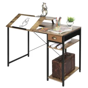 43 Inch Adjustable Drafting Computer Desk