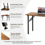36" Space-Saving Portable Home Office Desk