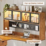 Standing L-Shaped Computer Desk