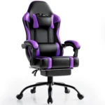 Ergonomic Gaming Chair with Footrest