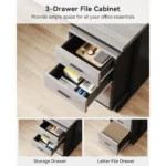 83 Inch L-Shaped Computer Desk with Storage