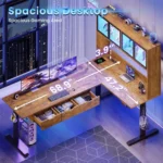 Standing L-Shaped Computer Desk